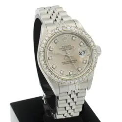 LADIES ROLEX OP DATEJUST REF. 79190 SILVER DIAMOND DIAL/BEZEL 26MM #W178468-2