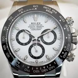 NEW ROLEX DAYTONA 116500LN WHITE PANDA OYSTER STEEL 40 MM COMPLETE SET UNWORN