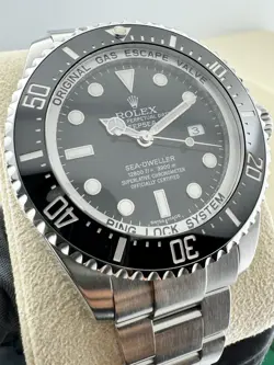 Rolex Sea-Dweller Deepsea 44mm Black Ceramic Dive 116660 Full Papers & Box