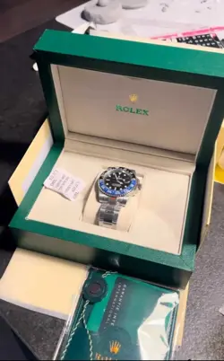 SILVER ROLEX WATCH
