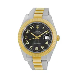 ROLEX STAINLESS STEEL & 18K YELLOW GOLD 41MM DATEJUST II 116333 BOX WARRANTY