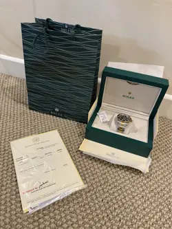 ROLEX SUBMARINER 126613LN BLACK DIAL TWO-TONE 18K GOLD & STEEL 41MM  FULL SET