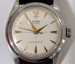 TUDOR OYSTER BIG ROSE REF 7934 MANUAL RARE CROSSHAIR C.1959 PRISTINE + ROLEX....