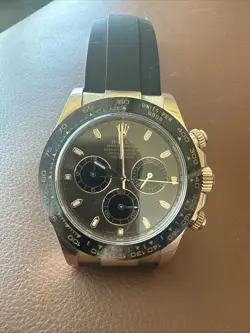 ROLEX DAYTONA ROSE GOLD 116515 40MM BLACK DIAL, OYSTERFLEX 2021, BOX PAPERS