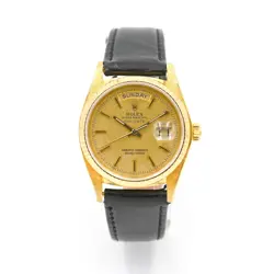 VINTAGE ROLEX DAY DATE PRESIDENT 18038 AUTOMATIC WRISTWATCH 18K YELLOW GOLD