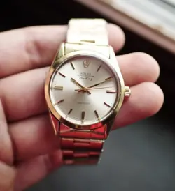 AUTHENTIC 14K ROLEX AIR KING PRECISION OYSTER PERPETUAL GOLD FILLED WATCH! RARE!