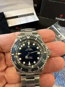 Tudor Rolex 79090 Blue 2 Line Submariner 40mm w/Service Paper /Box