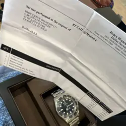 Tudor Rolex 79090 Blue 2 Line Submariner 40mm w/Service Paper /Box