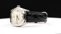 SILVER DIAL BLACK