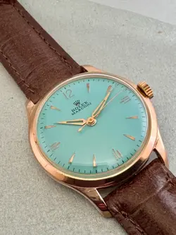 VINT ROLEX MARCONI TURQUOISE   DIAL  SWISS WIND UP  CA 55 NO RESERVE PRICE