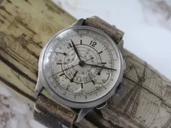 VINTAGE ROLEX WATCH REF 3335 A RARE 1940S STEEL MANUAL WIND CHRONOGRAPH