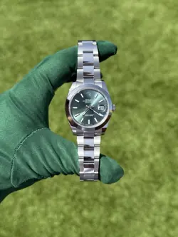 7/9/25 ROLEX DATEJUST 126300 MINT GREEN (41MM) EBAY LIVE!