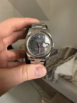ROLEX DATEJUST TURN-O-GRAPH 116264 36MM, 2006, GRAPHITE GREY