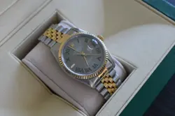 ROLEX DATEJUST 36MM 18K GOLD/STEEL 16233 WITH PAPERS 1998