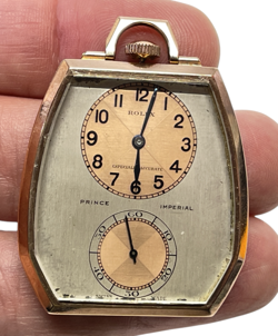 RARE Rolex Ultra Prima Prince Imperial Doctors pendant watch in Rose Gold filled
