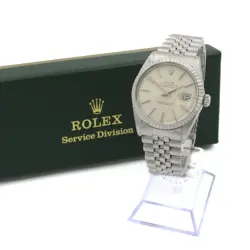 MEN'S ROLEX OP DATEJUST WATCH REF.#16030 SILVER SUNBURST DIAL 36MM W175207-1