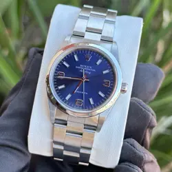 STEEL 34MM BLUE