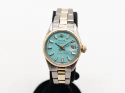 ESTATE $12,000 ROLEX DATEJUST TIFFANY & CO 18K YELLOW GOLD SS LADIES WATCH WTY