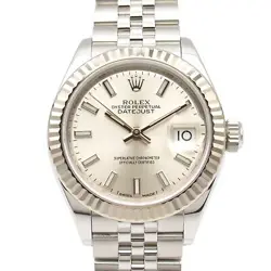 ROLEX DATEJUST WRIST WATCH 279174 AUTOMATIC 18KWG STAINLESS STEEL USED WOMEN