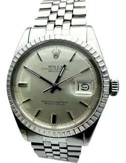 ROLEX DATEJUST 1601 SILVER DIAL 36MM JUBILEE BRACELET WITH SILVER BEZEL 7 3/4