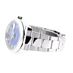 Rolex Datejust II 41mm Stainless Steel Blue Roman Dial & Domed Bezel 126300