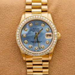 ROLEX DATEJUST 31MM 68278 18K YELLOW GOLD WATCH WITH PRESIDENT BRACELET