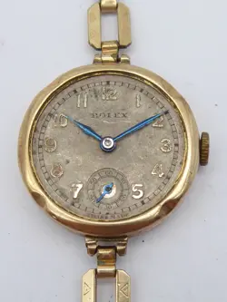 VINTAGE LADIES 9CT GOLD ROLEX WRISTWATCH 1937 SPARES REPAIRS
