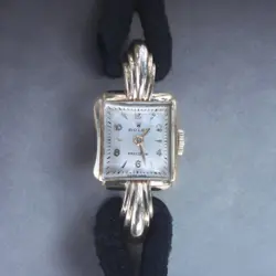 1949 ORIGINAL LADIES ROLEX PRECISION 4211 18K ROSE GOLD COCKTAIL WATCH