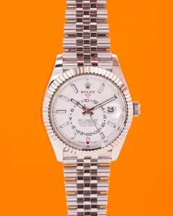 ROLEX SKYDWELLER 42MM 336934 WHITE DIAL FLUTED JUBILEE 2024