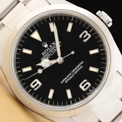 ROLEX EXPLORER I 14270 36MM BLACK 3-6-9 DIAL STAINLESS STEEL AUTOMATIC WATCH