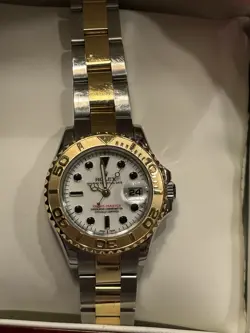 ROLEX WOMENS YACHT MASTER 18K GOLD AND STAINLESS STEEL