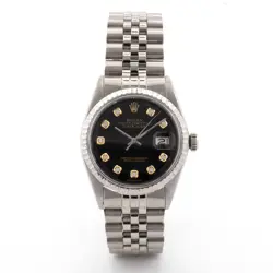 FLUTED BEZEL BLACK