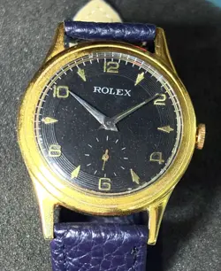 ROLEX SWISS VINTAGE MENS WATCH 18K GF WINDUP VINTAGE WATCH