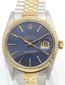 ROLEX OYSTER PERPETUAL DATEJUST TWO-TONE 36MM REF: 16013 MEN'S WATCH #LW-243
