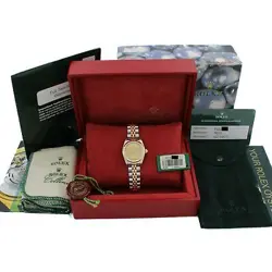 Rolex OP Ladies Two-Tone Watch Ref 76193 Champagne Dial 26mm AS IS #W120080-1