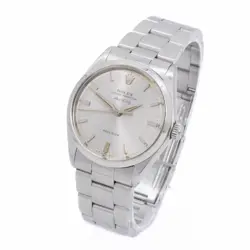 MEN'S ROLEX OP AIR-KING WATCH REF 5500 SILVER SUNBURST DIAL 34MM #W189274-1