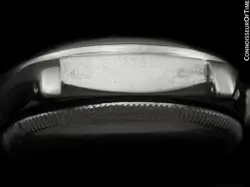 1951 ROLEX Vintage Mens Oyster Perpetual SS Steel Bubbleback Watch - Warranty