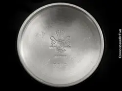 1951 ROLEX Vintage Mens Oyster Perpetual SS Steel Bubbleback Watch - Warranty