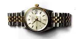 1980 MEN'S ROLEX DATEJUST 16013 AUTOMATIC 3035 36MM STAINLESS & 14K WRISTWATCH