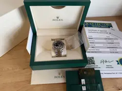 ROLEX GMT-MASTER II TWO TONE JUBILEE MINT COMPLETE SET 126713GRNR BRUCE WAYNE