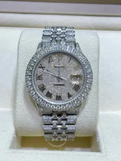 ROLEX DATEJUST VVS MOISINITE MULTIPLE STYLES AVAILABLE TEXT