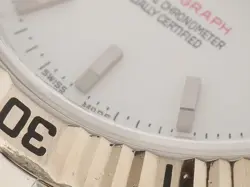 Z# ROLEX DATEJUST 36 TURNOGRAPH 116264 WHITE BAR DIAL K18WG AUTOMATIC #074