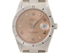 Y# ROLEX PERPETUAL DATE 15210 PINK DIAL #132