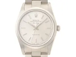 Z# NO ROULETTE ROLEX AIR KING 14000M SILVER DIAL AUTOMATIC #168