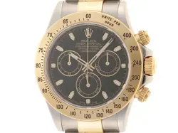 ROLEX DAYTONA 116523 AUTOMATIC /YG BLACK DIAL #004