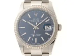 ROLEX DATE JUST 126234 /WG /WG BLUE AUTOMATIC #031
