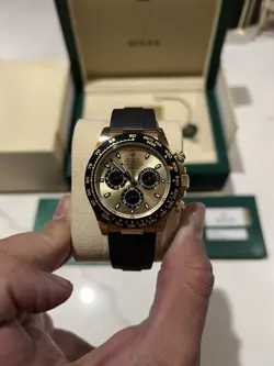 ROLEX DAYTONA PIKACHU DIAL 116518LN BLACK CERAMIC 18K YELLOW GOLD BOX PAPER