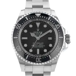 ROLEX DEEPSEA 116660 44MM BLACK CERAMIC ROTATING BEZEL STEEL OYSTER MENS WATCH