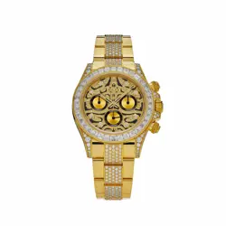 Rolex Daytona 'Eye of the Tiger' 116598TBR Yellow Gold Diamond Accents