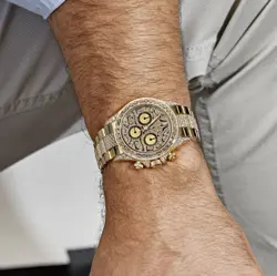 Rolex Daytona 'Eye of the Tiger' 116598TBR Yellow Gold Diamond Accents